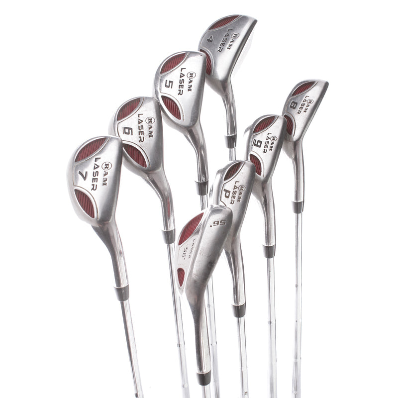 RAM Laser Steel Mens Right Hand Irons 4-SW Regular - RAM