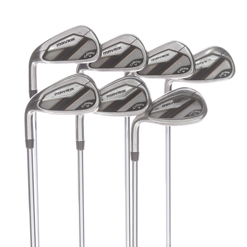 Callaway Mavrik Steel Mens Left Hand Irons 5-SW Stiff - Elevate 105 VSS