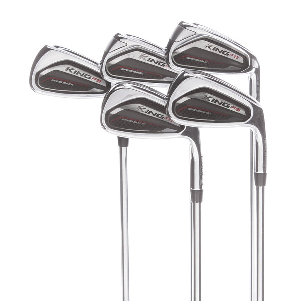 Cobra F9 Speedback Steel Mens Right Hand Irons 6-PW Regular - KBS Tour 90