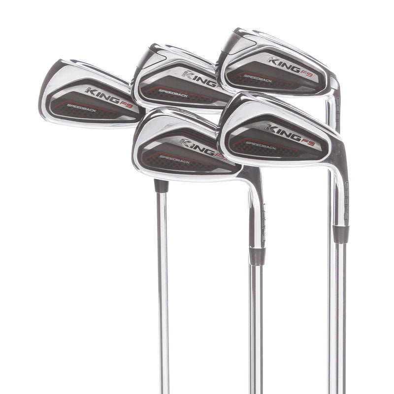 Cobra F9 Speedback Steel Mens Right Hand Irons 6-PW Regular - KBS Tour 90