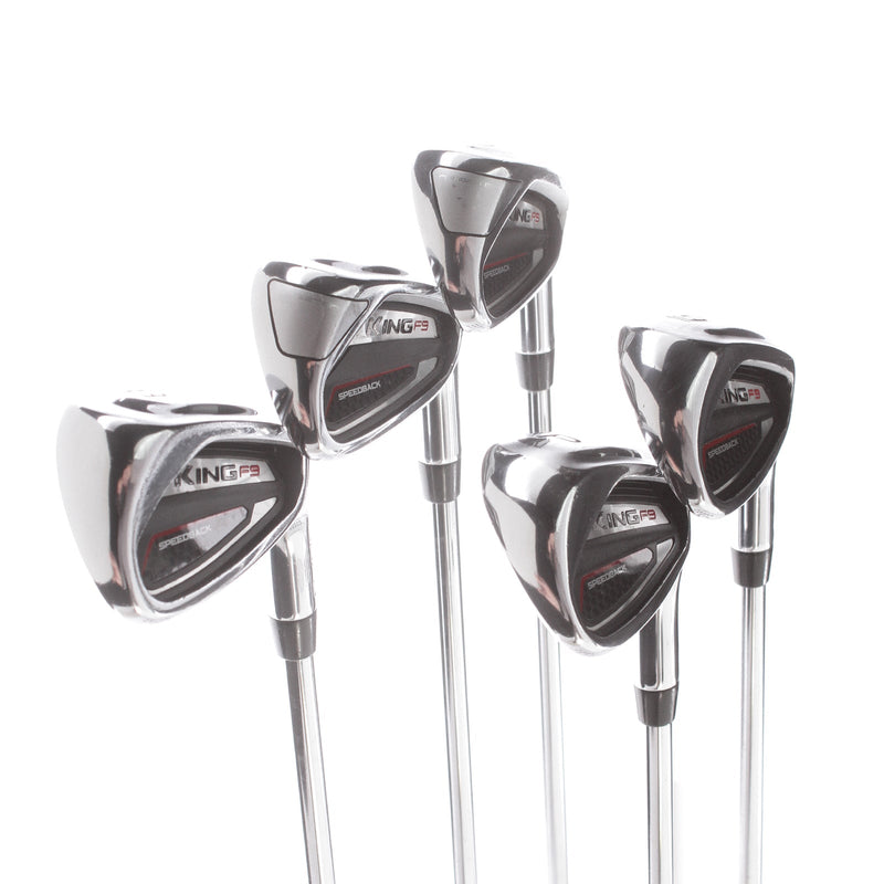 Cobra F9 Speedback Steel Mens Right Hand Irons 6-PW Regular - KBS Tour 90