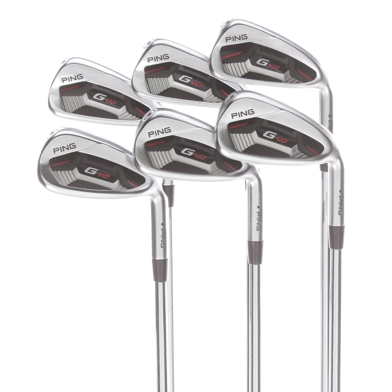 Ping G410 Steel Mens Right Hand Irons 5-PW Black Dot Stiff - Project X LZ 120 6.0