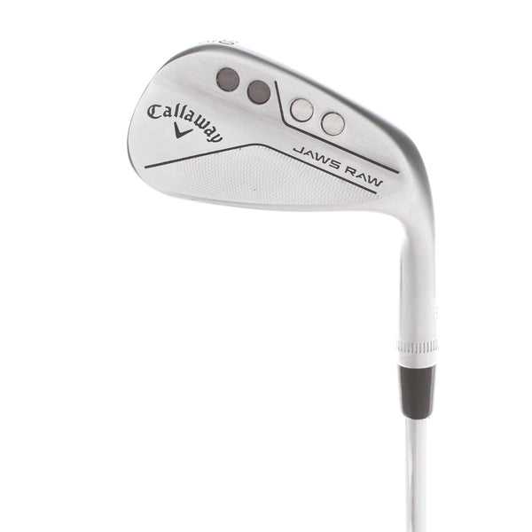 Callaway Jaws Raw Steel Mens Right Hand Gap Wedge 50* 10 Bounce S Grind Wedge - Dynamic Gold Spinner 115