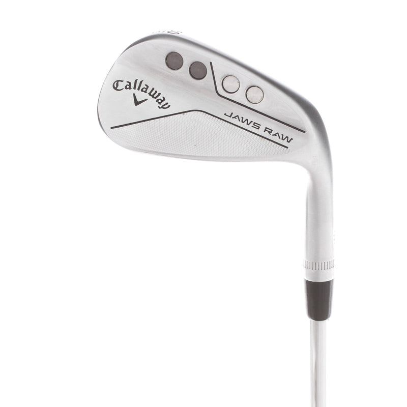 Callaway Jaws Raw Steel Mens Right Hand Gap Wedge 50* 10 Bounce S Grind Wedge - Dynamic Gold Spinner 115