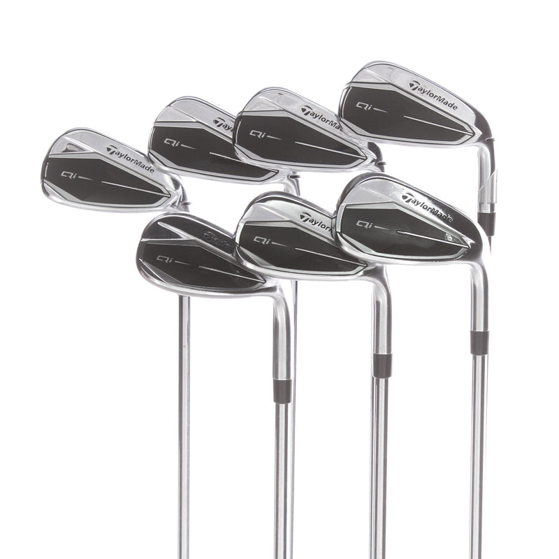 TaylorMade Qi Steel Mens Right Hand Irons 5-SW Regular - KBS Max 85