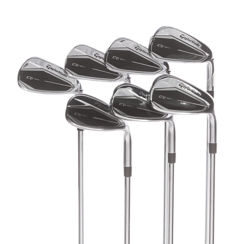 TaylorMade Qi Steel Mens Right Hand Irons 5-SW Stiff - KBS Max 85