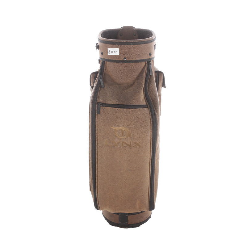 Lynx Crystal Cat Cart Bag - Brown/Black