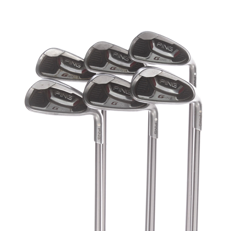 Ping G20 Graphite Mens Right Hand Irons 5-PW White Dot 3* Upright Regular - Ping TFC 169 I