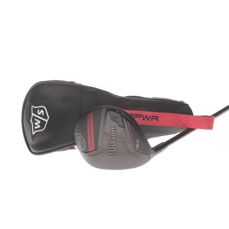 Wilson Dynapower Graphite Mens Left Hand Fairway 3 Wood 15* Regular - Hzrdus Smoke RDX 5.5 60g