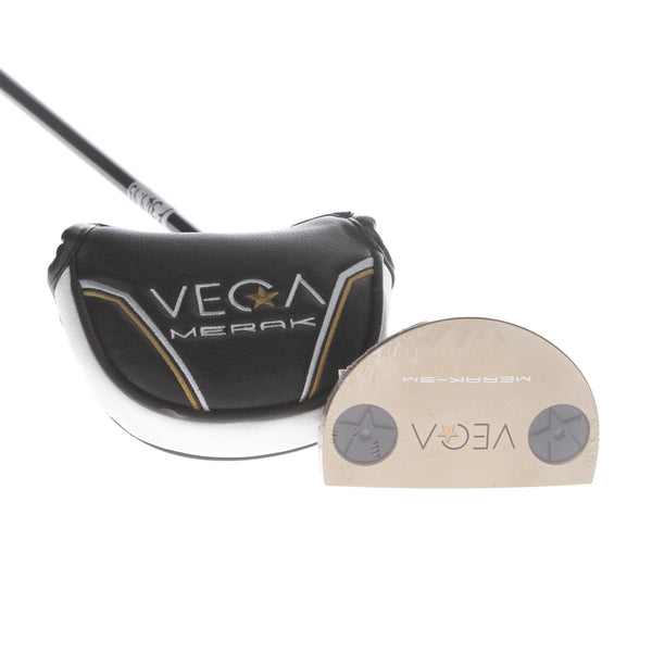 Vega Merak Gold SM Centre Shaft Mens Right Hand Putter 35" Mallet - Vega