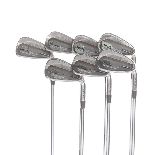 Ping i-Series E1 Steel Mens Right Hand Irons 4-PW Green Dot 2* Upright Regular - Ping CFS