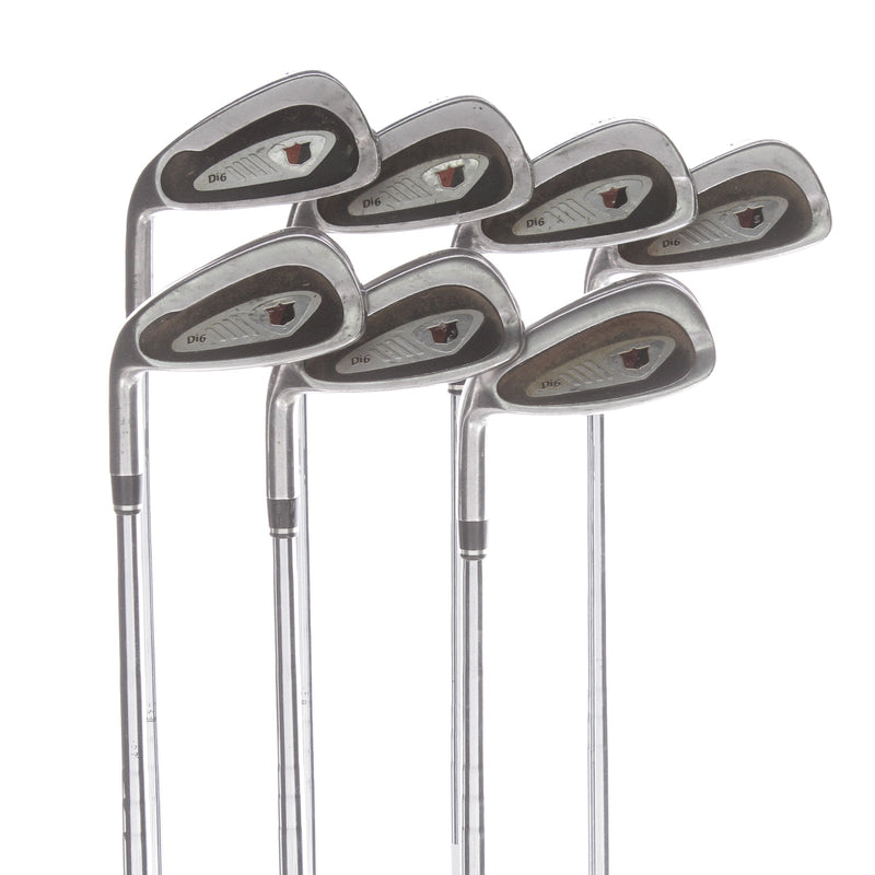 Wilson Di6 Steel Mens Left Hand Irons 4-PW Regular - True Temper Taper Tech-DL