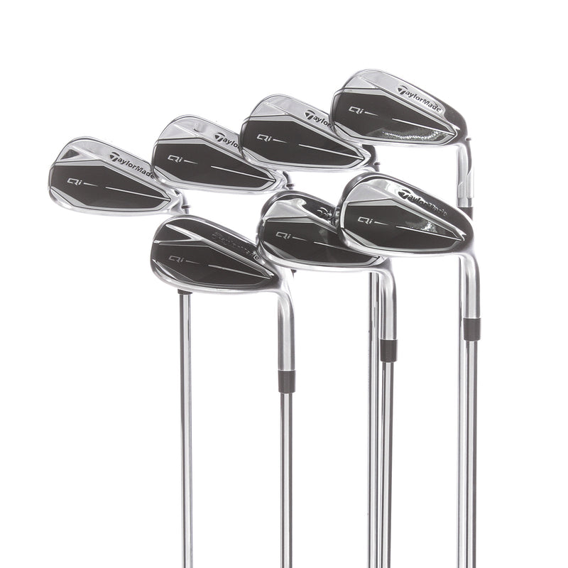 TaylorMade Qi Steel Mens Right Hand Irons 5-SW Regular - KBS Max 85