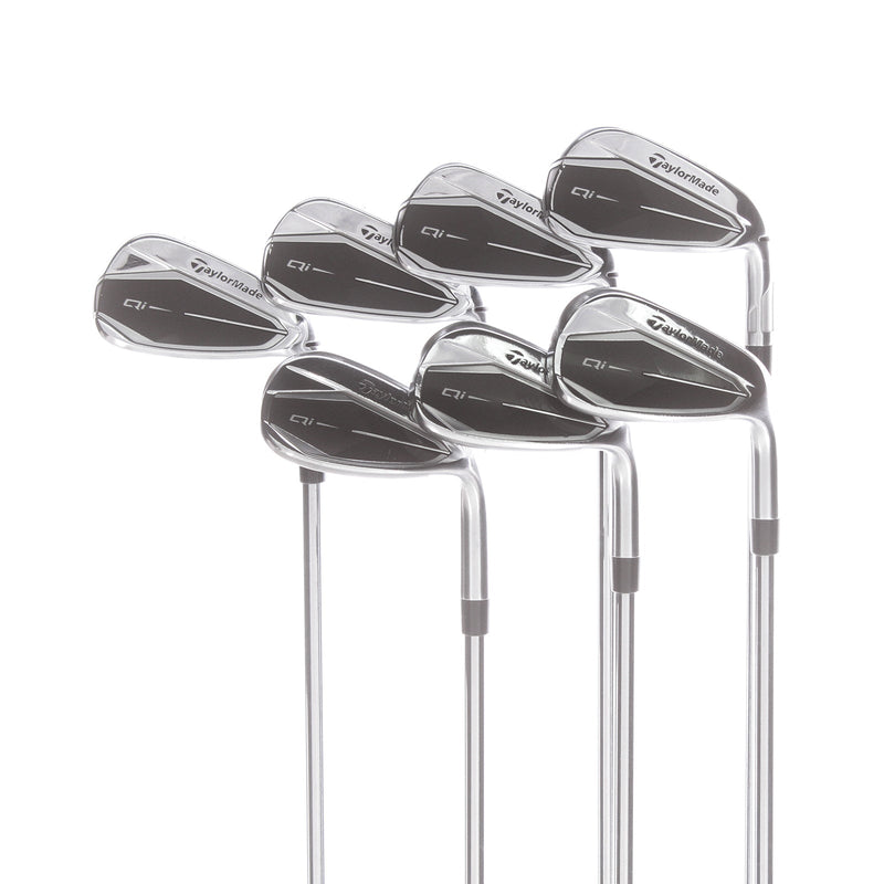 TaylorMade Qi Steel Mens Right Hand Irons 5-SW Regular - KBS Max 85