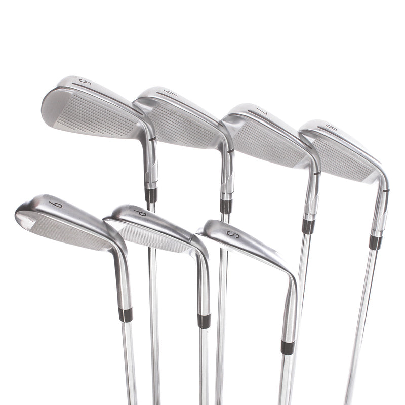 TaylorMade Qi Steel Mens Left Hand Irons 5-SW Regular - KBS Max 85