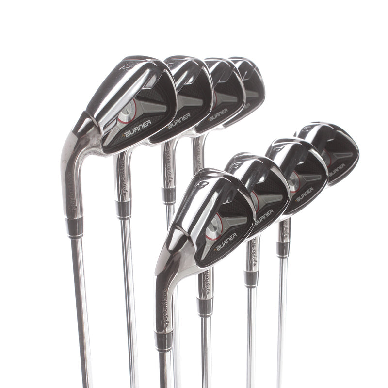 TaylorMade Burner Steel Mens Left Hand Irons 4-SW Regular - TaylorMade Burner 85