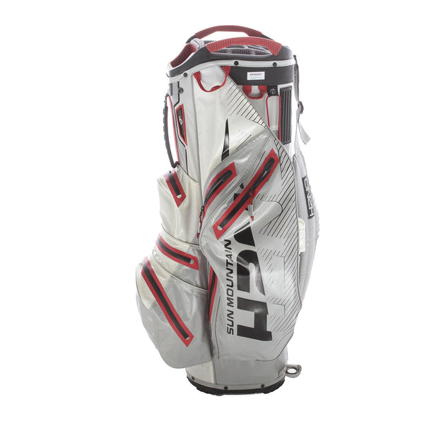 Sun Mountain H2NO Cart Bag - White/Grey/Red