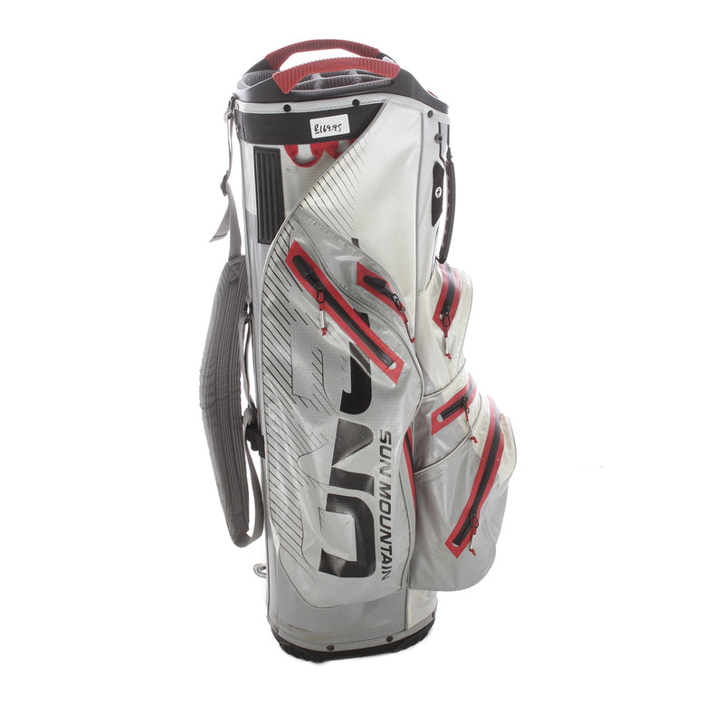 Sun Mountain H2NO Cart Bag - White/Grey/Red