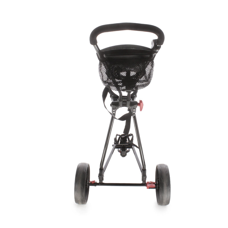 Eze Glide Cruiser 3-Wheel Push/Pull Trolley - Black/Red