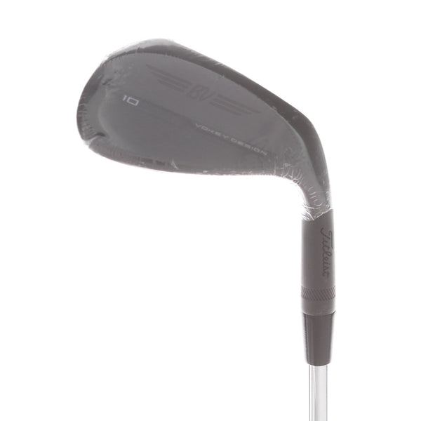 Titleist Vokey SM10 Jet Black Steel Mens Right Hand Sand Wedge 56* 1* Upright 12 Bounce D Grind Extra Stiff - Rifle Project X 6.5