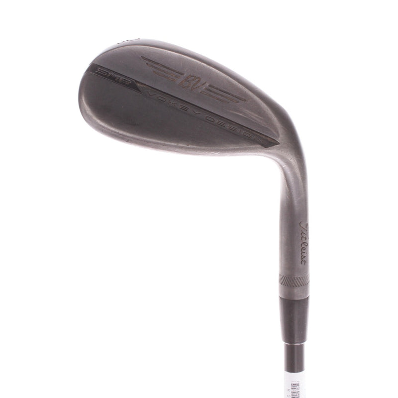 Titleist Vokey SM8 Jet Black D-Grind Steel Men's Right Hand Lob Wedge 60 Degree 12 Bounce Wedge - BV Design Black