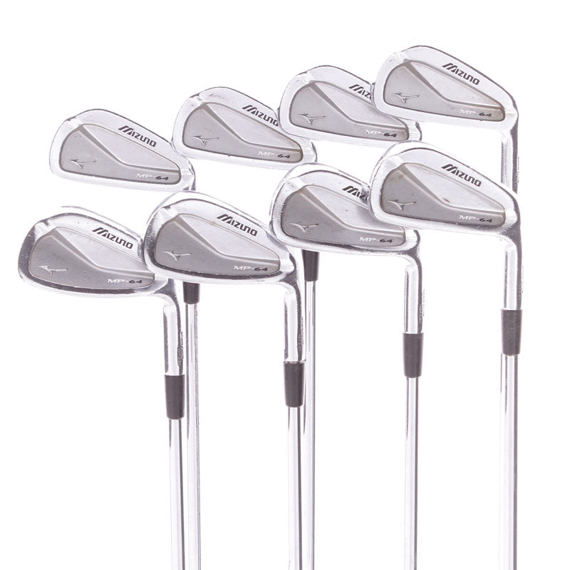 Mizuno MP-64 Steel Men's Right Hand Irons 3-PW Stiff - Dynamic Gold S300