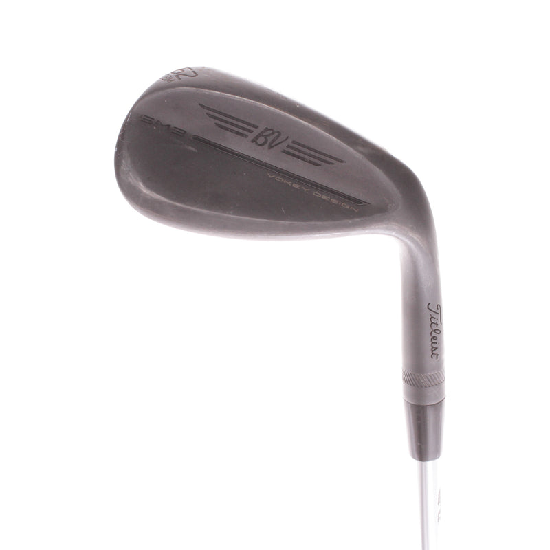 Titleist Vokey SM9 Black M Grind Steel Mens Right Hand Lob Wedge 62 Degree 8 Bounce Wedge - BV Vokey