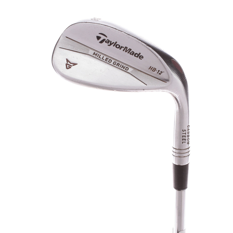 TaylorMade Milled Grind hb Steel Men's Right Hand Lob Wedge 58 Degree 12 Bounce Wedge - Dynamic Gold