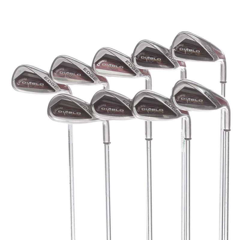 Callaway Diablo Edge Steel Mens Right Hand Irons 4-SW+AW Standard Uniflex - Callaway