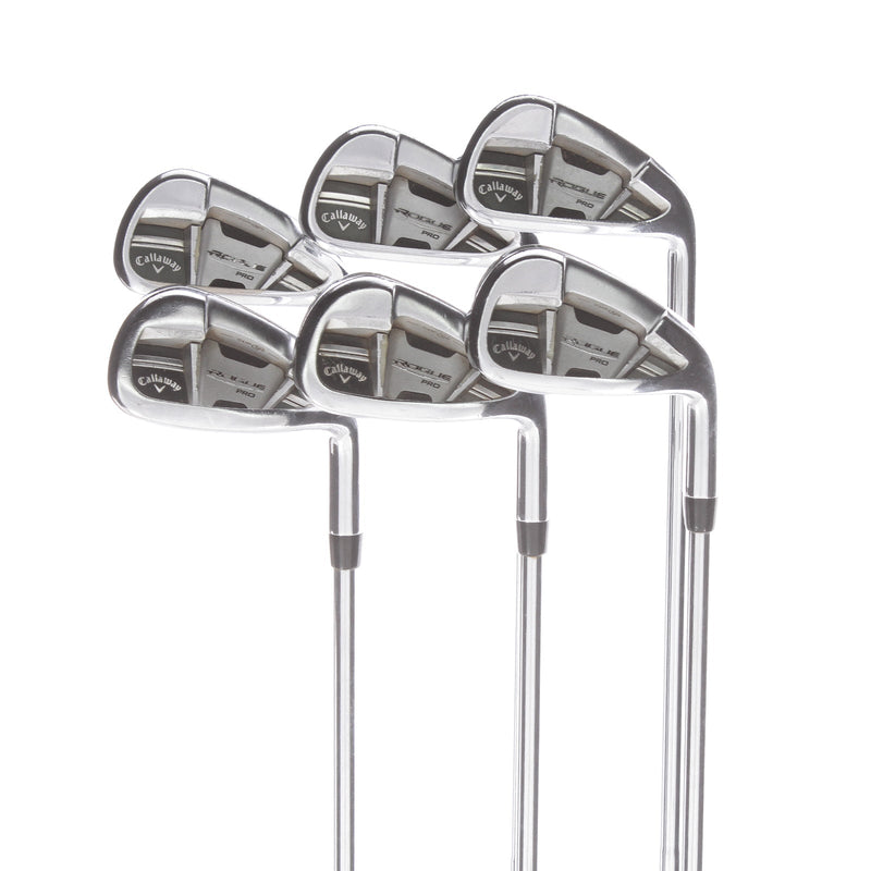 Callaway Rogue Pro Steel Mens Right Hand Irons 5-PW Standard Stiff - True Temper Dynamic Gold S300