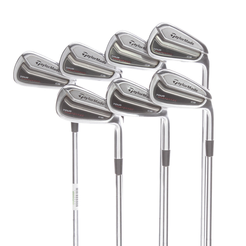 TaylorMade Tour Preferred CB Steel Mens Right Hand Irons 4-PW Stiff - KBS Tour