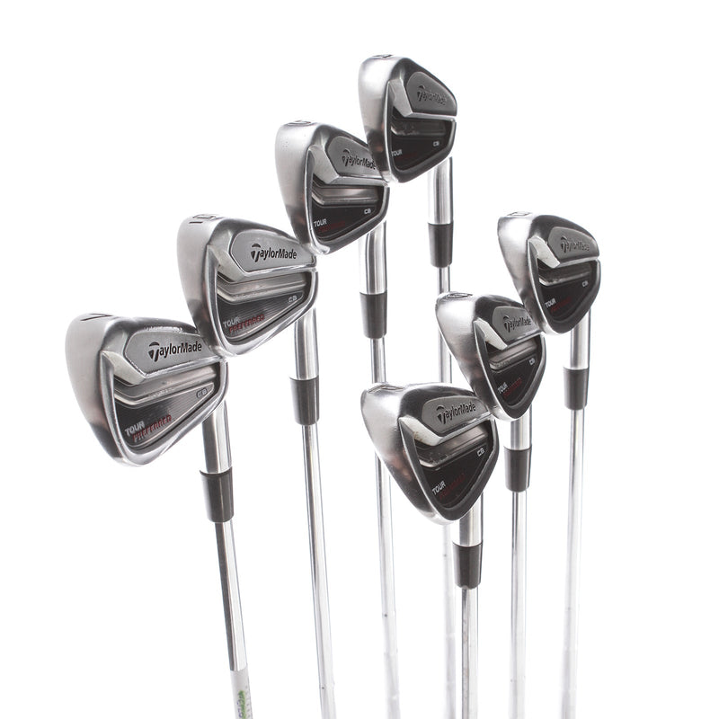 TaylorMade Tour Preferred CB Steel Mens Right Hand Irons 4-PW Stiff - KBS Tour