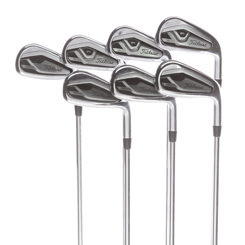 Titleist T300 2021 Steel Mens Right Hand Irons 5-GW Regular - True Temper AMT Red R300