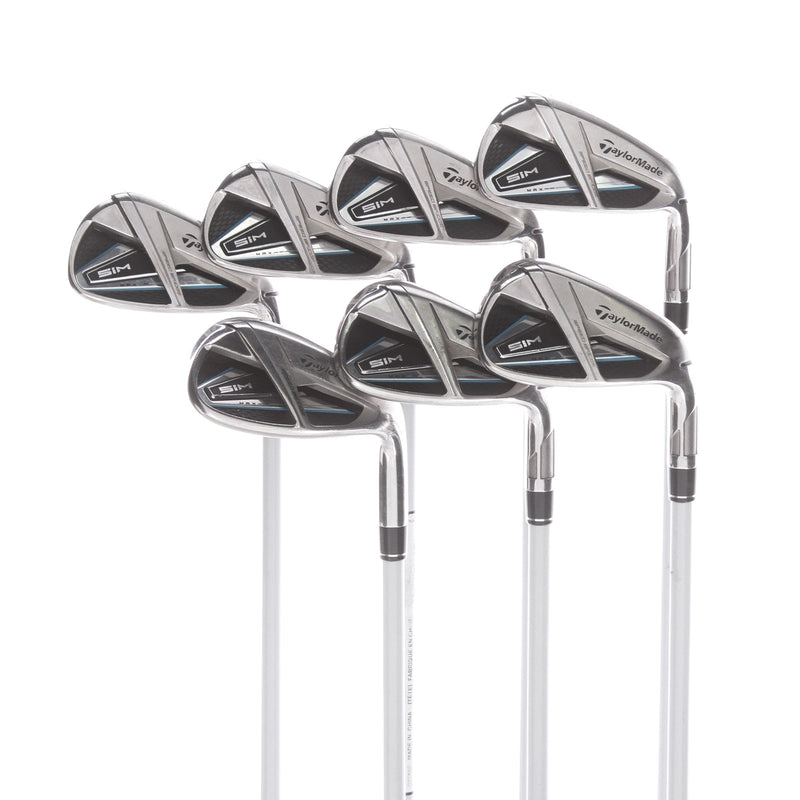 TaylorMade SIM Max Graphite Mens Right Hand Irons 5-SW Ladies - Aldila NV 45