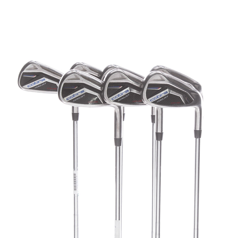 Cobra Aerojet One Length Steel Mens Right Hand Irons 4-PW Stiff - KBS Tour 90