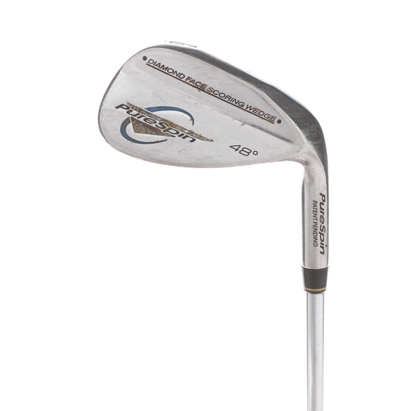 Pure Spin Diamond Face Steel Mens Right Hand Gap Wedge 48* Regular - Pure Spin