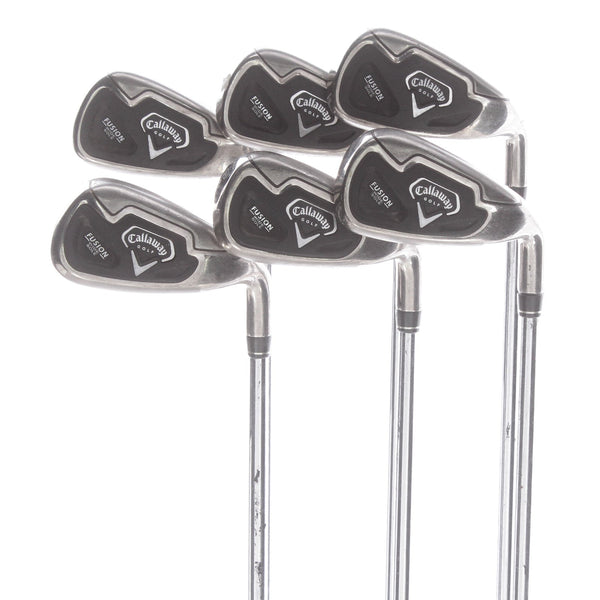 Callaway Fusion Wide Sole Steel Mens Right Hand Irons 5-PW Uniflex - Callaway