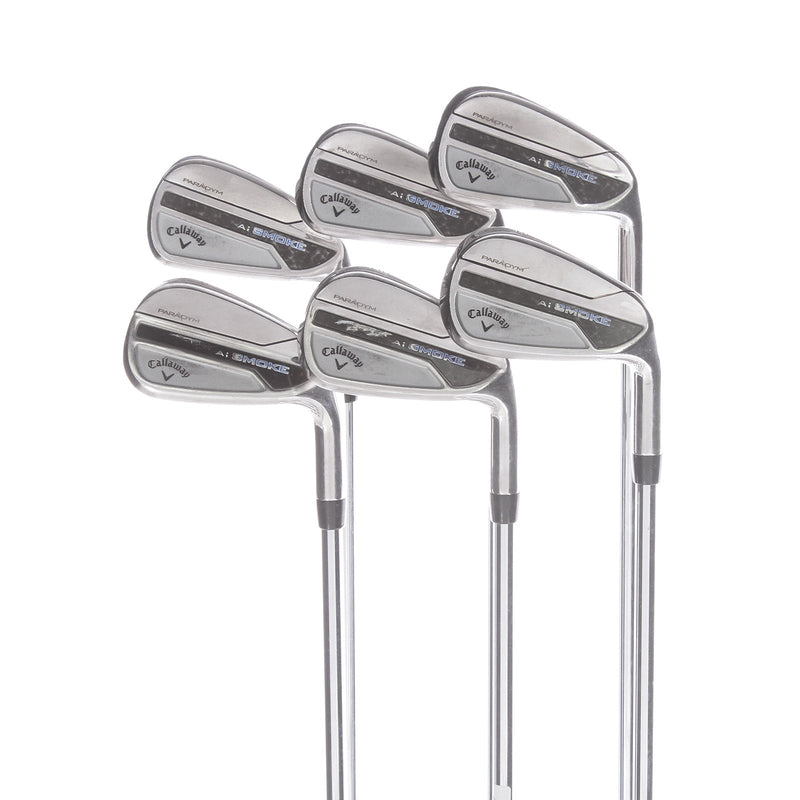 Callaway Paradym Ai Smoke Steel Mens Right Hand Irons 5-PW Regular - True Temper Elevate MPH 95