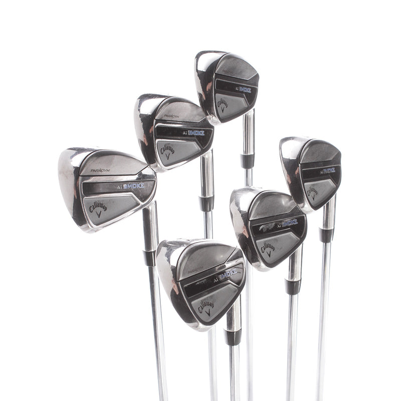 Callaway Paradym Ai Smoke Steel Mens Right Hand Irons 5-PW Regular - True Temper Elevate MPH 95