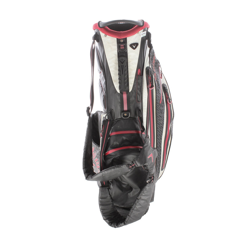 Callaway Aqua Dry Stand Bag - Black/Red/White/Grey