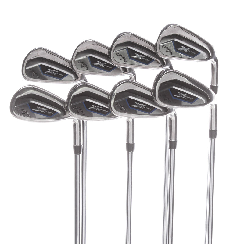 Callaway X Series N416 Steel Mens Right Hand Irons 4-AW Uniflex - Callaway X Series