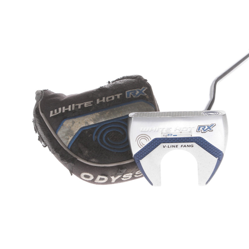 Odyssey White Hot RX V-Line Fang Mens Right Hand Putter 34" Mallet - Super Stroke GTR 2.0