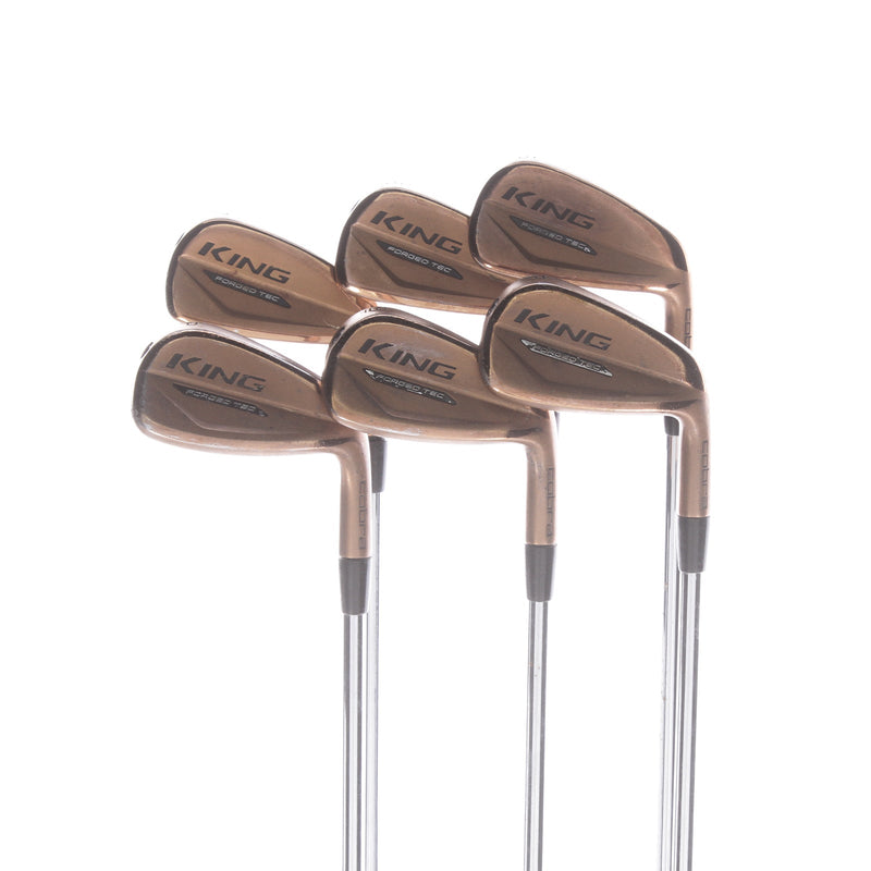 Cobra King Forged Tec Copper Steel Mens Right Hand Irons 5-PW Regular - KBS $-Taper Lite