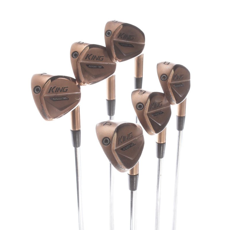 Cobra King Forged Tec Copper Steel Mens Right Hand Irons 5-PW Regular - KBS $-Taper Lite