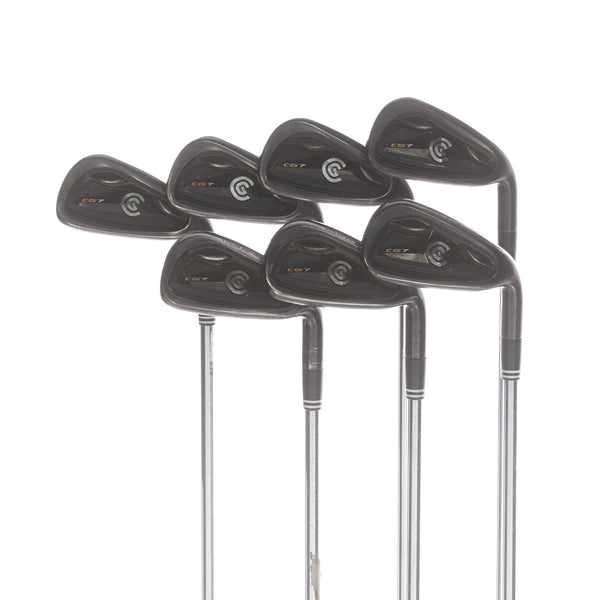 Cleveland CG7 Black Pearl Steel Mens Right Hand Irons 4-PW Regular - Cleveland Flight Speed