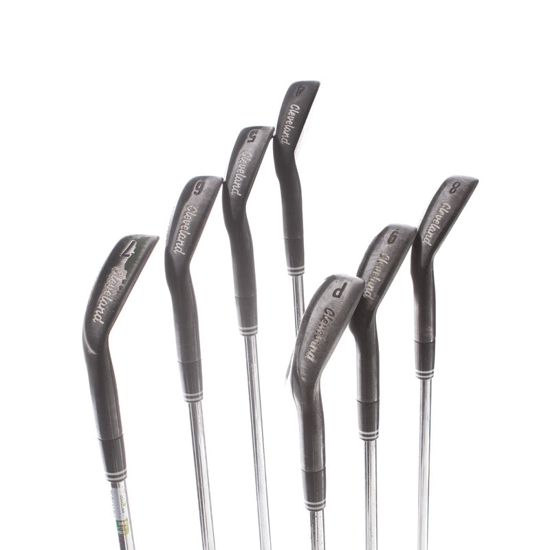 Cleveland CG7 Black Pearl Steel Mens Right Hand Irons 4-PW Regular - Cleveland Flight Speed