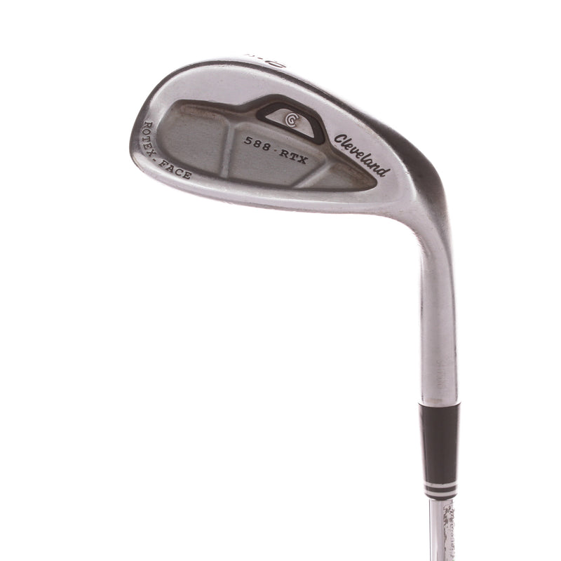 Cleveland 588 RTX CB Satin Chrome Steel Mens Right Hand Lob Wedge 60 Degree 12 Bounce Wedge - Dynamic Gold