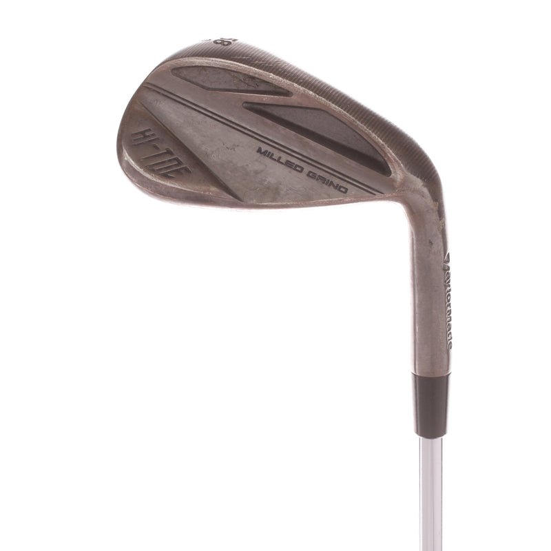 TaylorMade Milled Grind Hi-Toe Steel Mens Right Hand Lob Wedge 58 Degree 10 Bounce Wedge - KBS Hi Rev