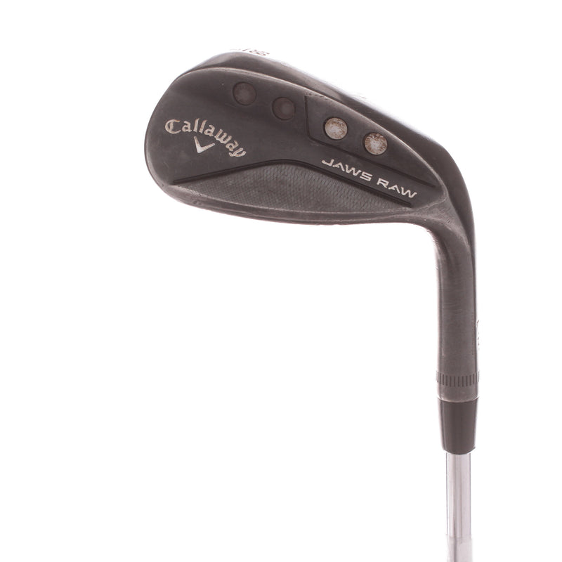 Callaway Jaws Raw Steel Mens Right Hand Lob Wedge 58 Degree 8 Bounce Wedge - KBS Wedge 120 S