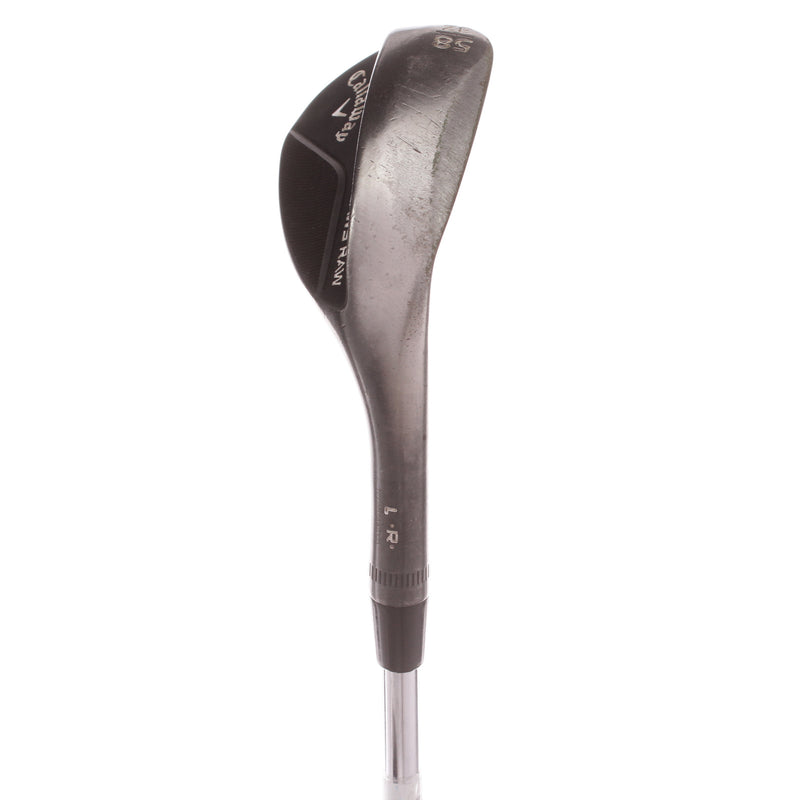 Callaway Jaws Raw Steel Mens Right Hand Lob Wedge 58 Degree 8 Bounce Wedge - KBS Wedge 120 S